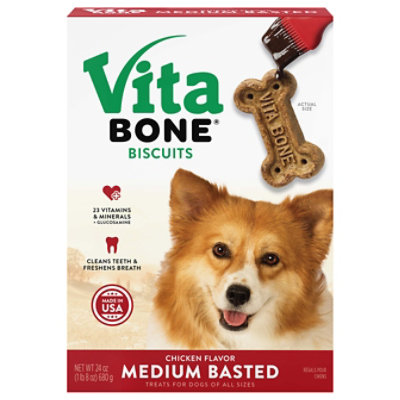 Vita Bone Biscuits Medium Box 24 Oz albertsons