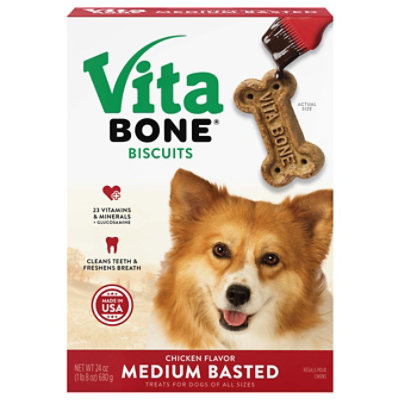 Vita Bone Biscuits Medium Box - 24 Oz