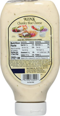 Kens Steak House Dressing Topping & Spread Blue Cheese Chunky Squeeze Bottle - 24 Fl. Oz. - Image 4