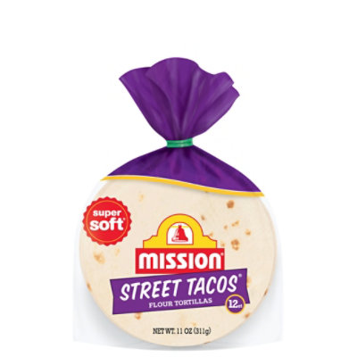 Mission Tortillas Flour Street Tacos Bag 12 Count - 11 Oz - Image 1