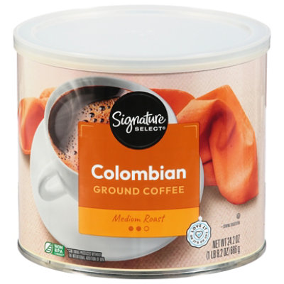 Signature SELECT Coffee Ground Medium Roast Colombian - 24.2 Oz
