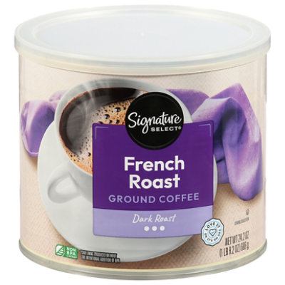 Signature SELECT Coffee Ground Medium Dark Roast French Roast - 24.2 Oz