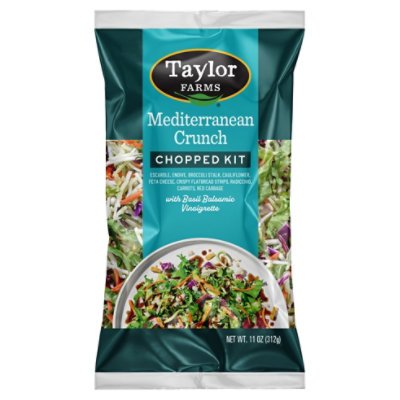 Taylor Farms Mediterranean Crunch Chopped Salad Kit Bag - 11 Oz