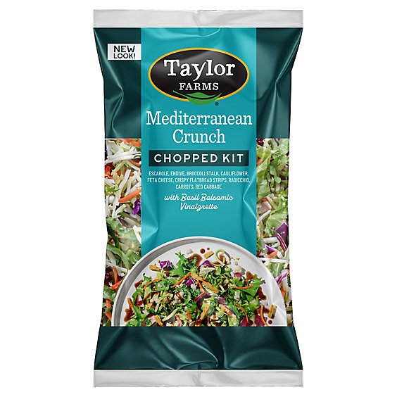Taylor Farms Mediterranean Crunch Chopped Salad Kit Bag - 11 Oz
