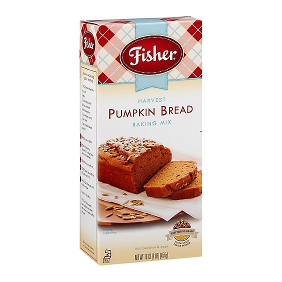 Fisher Baking Mix Harvest Pumpkin Bread - 16 Oz