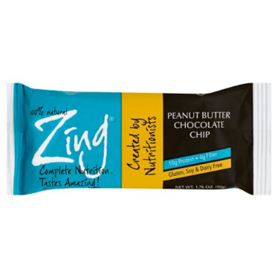 Zing Peanut Butter Chocolate Chip Bar - 1.76 Oz - Image 1