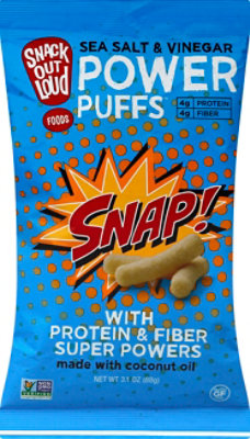 Snack Out Loud Foods Power Puff Sea Slt & Vngr - 3.10 Oz - Andronico's
