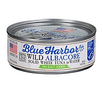 Blue Harbor Fish Co. Tuna Wild Albacore Solid White in Water No Salt Added - 4.6 Oz