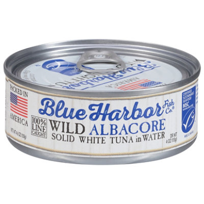 Blue Harbor Fish Co. Tuna Wild Albacore Solid White in Water with a Touch of Sea Salt - 4.6 Oz - Image 2