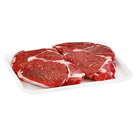 Meat Counter Take & Bake Beef Seasoned Ribeye Steaks With Pesto Butter - 1 LB