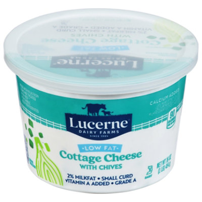 Lucerne Cottage Cheese Lowfat 2% Calcium Fortified Chives - 16 Oz - Image 3