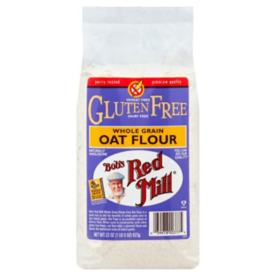 Bobs Red Mill Flour Oat Gluten Free Whole Grain - 22 Oz