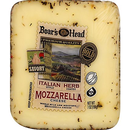 Boars Head Cheese Mozzarella Italian Herb - 7 Oz - Image 2