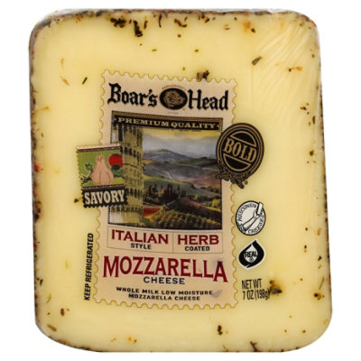 Boars Head Cheese Mozzarella Italian Herb - 7 Oz - Randalls