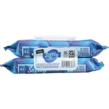Signature Care Wipes Softly Flushable Pops Up Bag - 2-42 Count - Image 3
