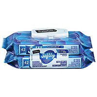 Signature Care Wipes Softly Flushable Pops Up Bag - 2-42 Count - Image 1