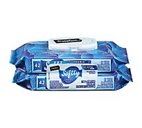 Signature Care Wipes Softly Flushable Pops Up Bag - 2-42 Count