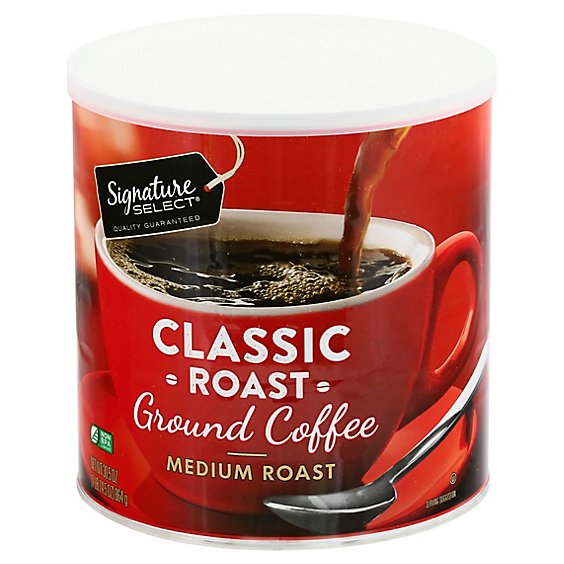 Signature SELECT Coffee Ground Medium Roast Classic Roast - 30.5 Oz