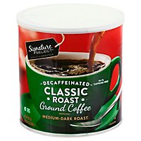 Signature SELECT Coffee Ground Medium Dark Roast Classic Roast Decaffeinated - 30.5 Oz - Image 3