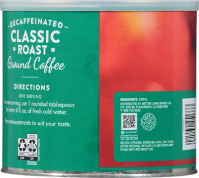 Signature SELECT Coffee Ground Medium Dark Roast Classic Roast Decaffeinated - 30.5 Oz - Image 5