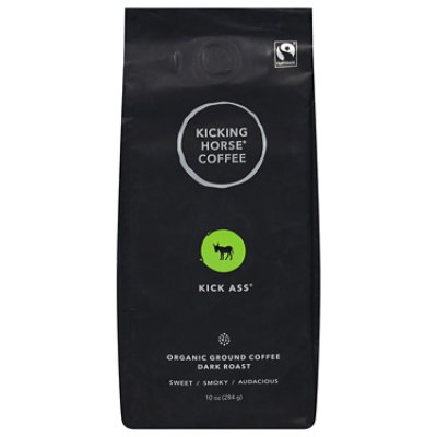 Kicking Horse Coffee Ground Kick Ass Dark - 10 Oz