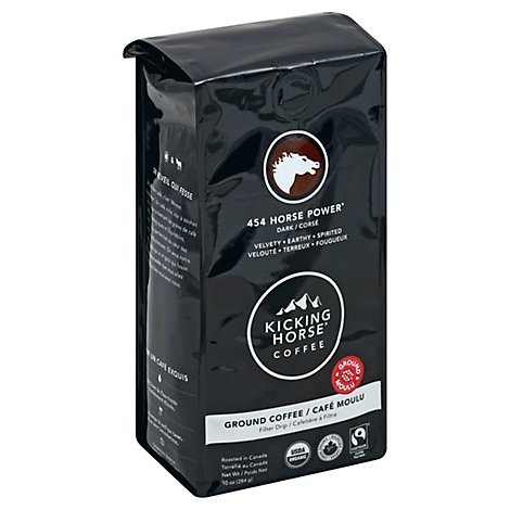 Kicking Horse Coffee Ground 454 Horse Power Dark - 10 Oz