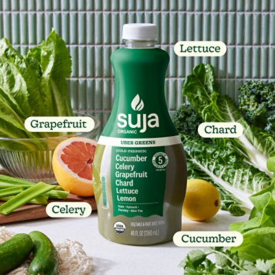 Suja Organic Uber Greens Cold Pressed Juice Drink - 46 Fl. Oz. - Image 2