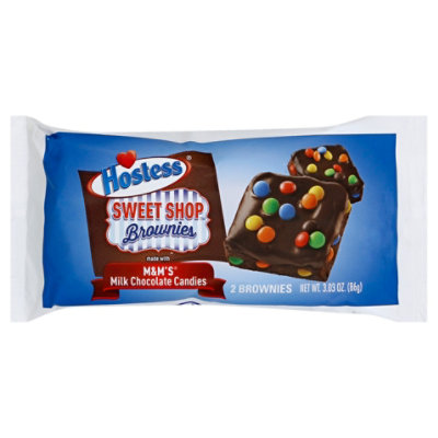 REVIEW: Hostess Brownies made with Milk Chocolate M&M's - The