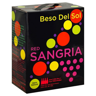 Beso Del Sol Red Sangria Red Wine - 3 Liters
