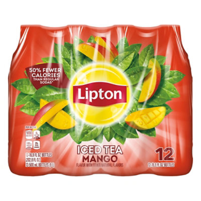 Lipton Iced Tea Mango - 12-16.9 Fl. Oz. - Image 1