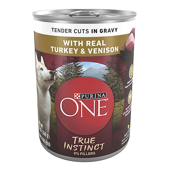 Purina ONE True Instinct Turkey And Venison Wet Dog Food - 13 Oz