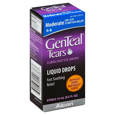 GenTeal Tears Eye Drops Lubricant Moderate - 0.5 Fl. Oz. - Image 1