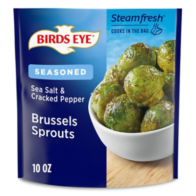 Birds Eye Sea Salt And Cracked Pepper Seasoned Brussels Sprouts Frozen Vegetables - 10 Oz