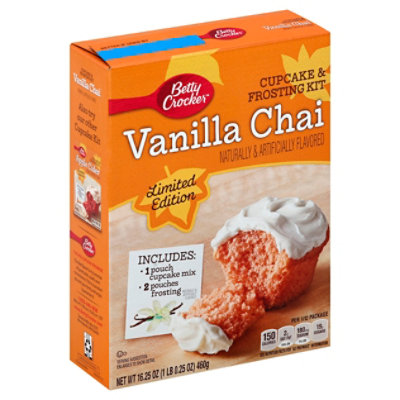 Betty Crocker Cupcake & Frosting Kit Vanilla Chai 16.25 Oz Haggen