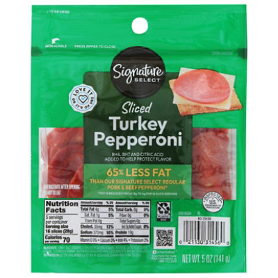 Signature SELECT Sliced Turkey Pepperoni - 5 Oz - Image 3