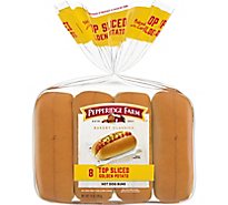 Pepperidge Farm Top Sliced Butter Hot Dog Buns - 8 Count