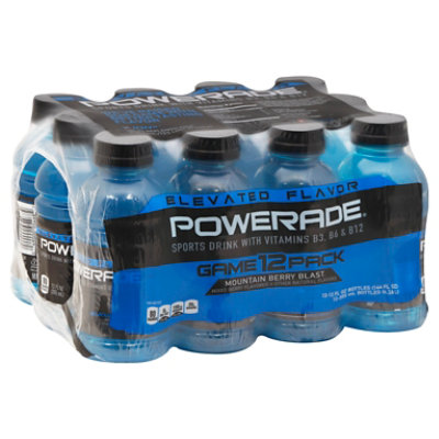 POWERADE Sports Drink Electrolyte Enhanced Mountain Berry Blast - 12-12 Fl. Oz.