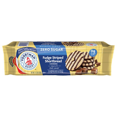 Voortman Bakery Sugar Free Fudge Striped Shortbread Cookies - 11.3 Oz - Image 2