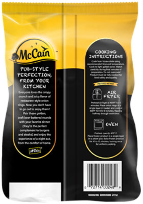 McCain Craft Beer Battered Onion Rings - 14 Oz - Image 7