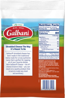 Galbani Mozzarella Low Moisture Part Skim Shredded - 32 Oz - Image 6