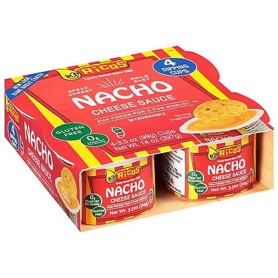 Ricos Sauce Cheese Nacho Box - 4-3.5 Oz