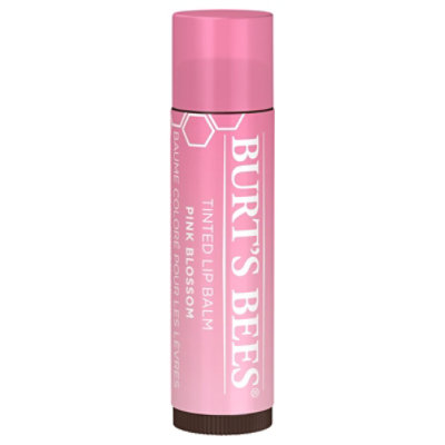 Burt's Bees Pink Blossom 100% Natural Origin Tinted Lip Balm - Each - Image 1