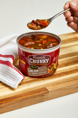 Campbells Chunky Soup Sirloin Burger with Country Vegetables - 15.25 Oz - Image 7