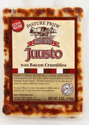 Pasture Pride Juusto Cheese With Bacon Crumbles - 6 Oz. - Image 2