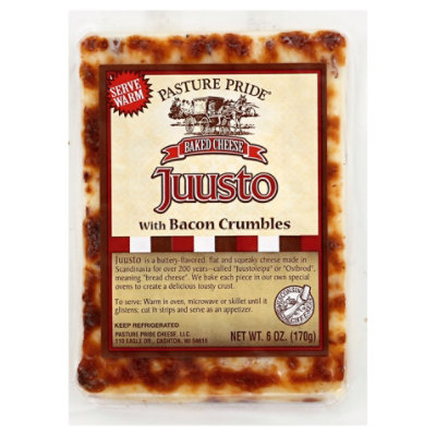 Pasture Pride Juusto Cheese With Bacon Crumbles - 6 Oz. - Image 1