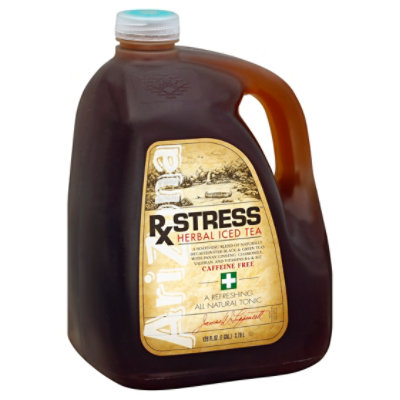AriZona Iced Tea Herbal Rx Stress Caffeine Free - 128 Fl. Oz. - vons