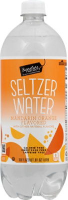 Signature SELECT Mandarin Orange Flavored Water Seltzer - 33.8 Fl. Oz. - Image 2