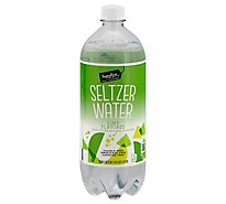 Signature SELECT Water Seltzer Lime Flavored - 33.8 Fl. Oz.