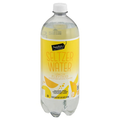 Signature SELECT Water Seltzer Lemon Flavored - 33.8 Fl. Oz. - Image 1