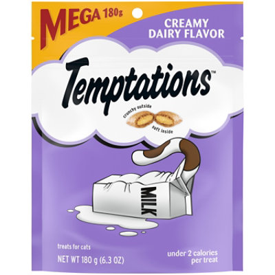 Temptations Classic Creamy Dairy Flavor Crunchy and Soft Adult Cat Treats - 6.3 Oz - Image 1